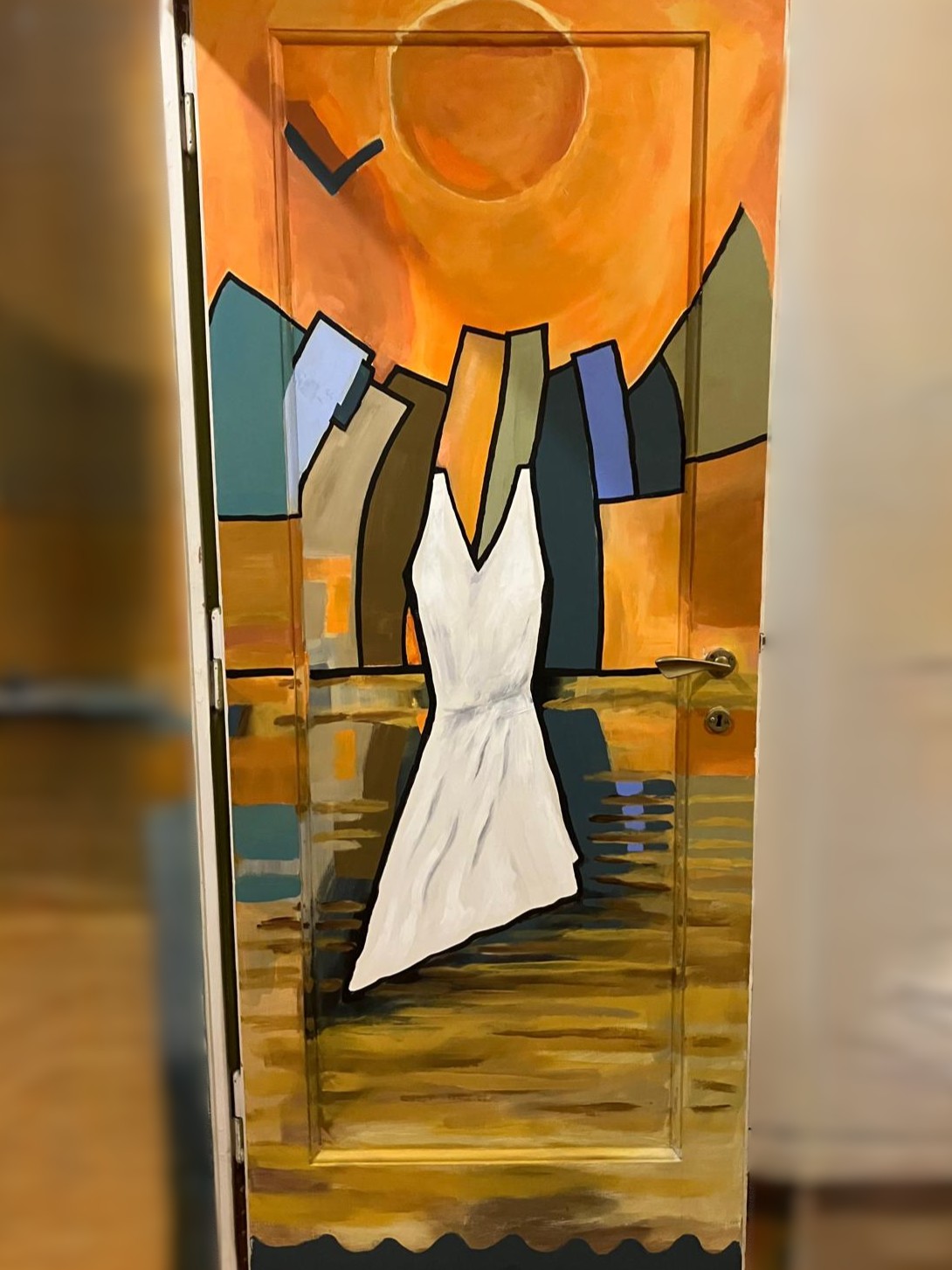 Figura al tramonto